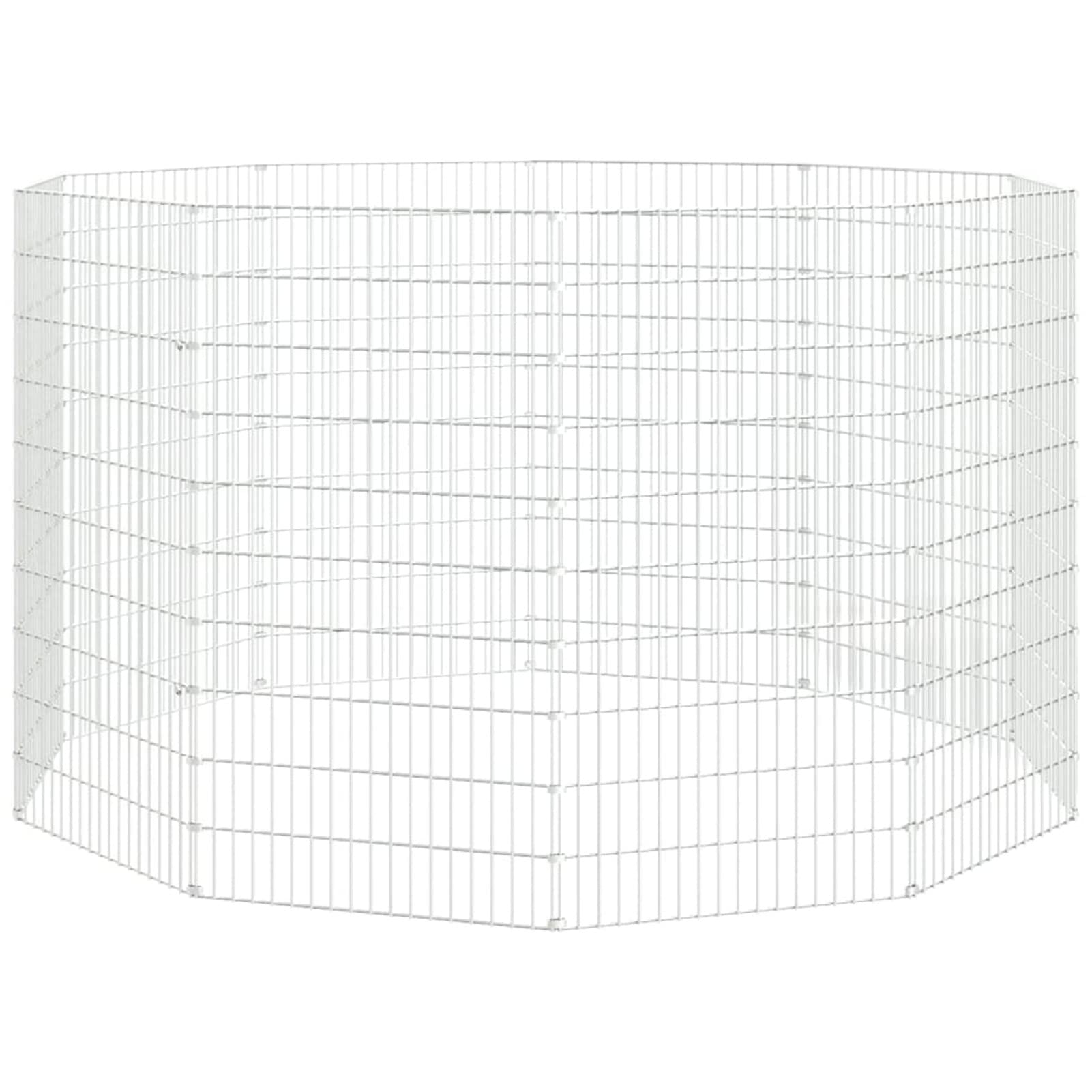 Homgoday Mobili Recinto per Animali Ruspante 10 Pannelli 54x100cm Ferro Zincato,