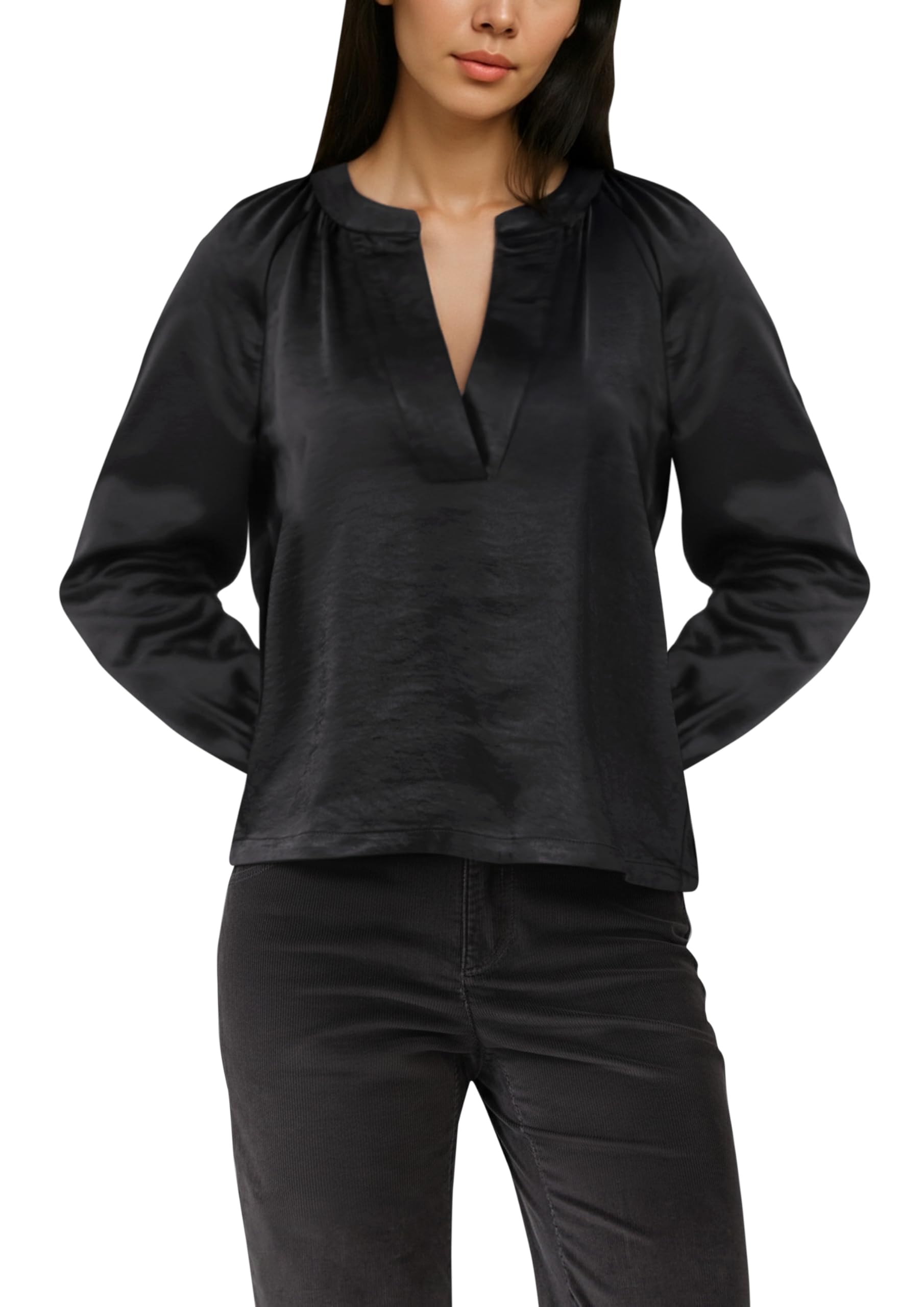 s.Oliver Damen 2173080 Satin Tunika Bluse