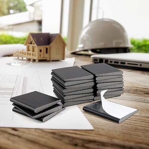 Miniatura 8 de Builder Supply Sello de esquina para puerta, marco de puerta exterior, tapón de cuña con adhesivo, paquete de 16, blanco, 16 blanco