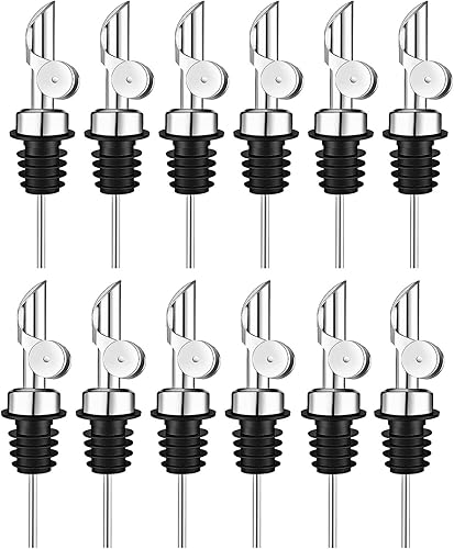 Miniatura 11 de Pafusen Paquete de 2 Boquillas Vertedoras de Licor, Boquilla Dispensadora de Aceite de Oliva con Volteo Automático, Boquilla Vertedora para Botellas
