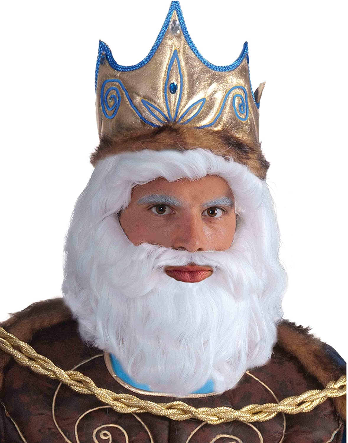 Forum Novelties Men's King Neptune Wig, White, One Size