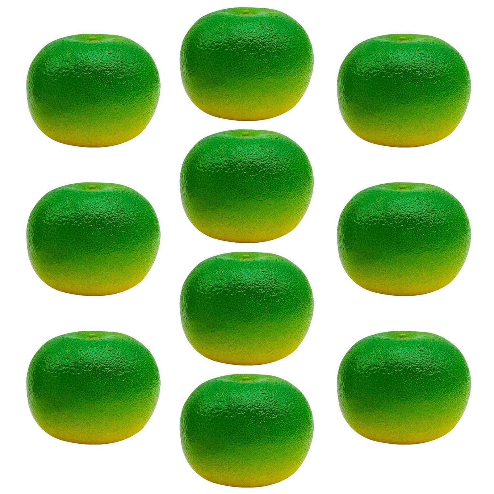 NEWFT Pack of 10 Realistic Artificial Foam Oranges For Seasonal Displays Event Decorative Fruit Simulation Props