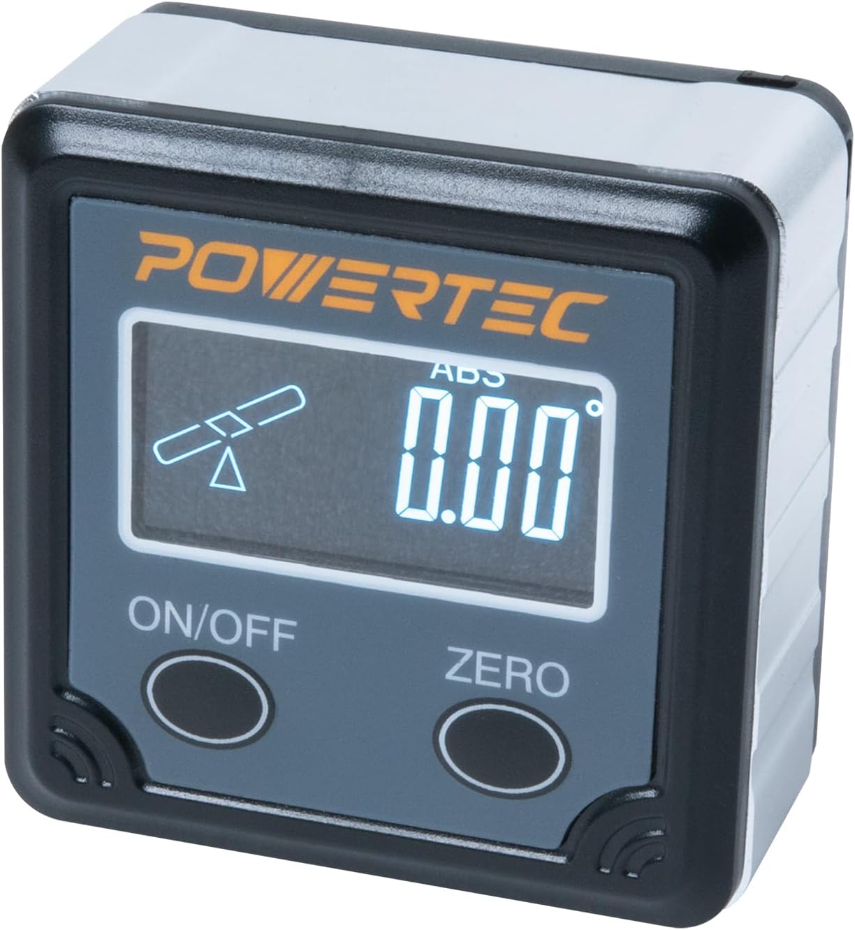 POWERTEC 71828V Table Saw Angle Gauge, Digital Angle Finder Protractor, Digital Level Box, 1 Pack, Digital Angle Gauge for Woodworking, Table Saw, Miter Saw