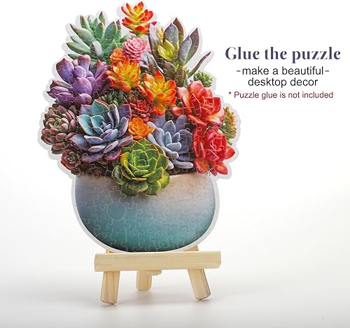 Miniatura 2 de Rompecabezas de madera con formas únicas, rompecabezas de 179 piezas para adultos, adolescentes y familia, para el día de San Valentín, día de la