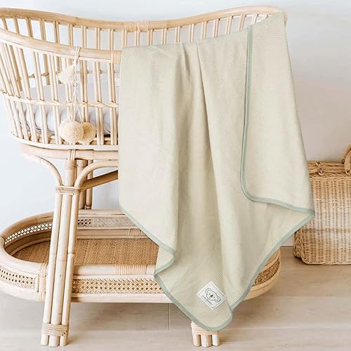 Miniatura 5 de HOMRITAR Manta de bebé para niños y niñas, 100% algodón, suave, ligera, con bonito diseño de koala para todas las estaciones, manta infantil de 30 x