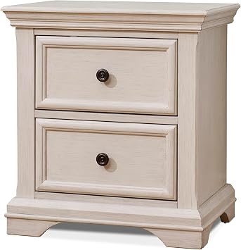Sorelle Furniture Portofino Baby Dresser - Brushed Ivory Dresser for Nursery Kids Bedroom Furniture Dresser Drawer Nursery Nightstand with Drawer, Nursery Furniture, Brushed Ivory