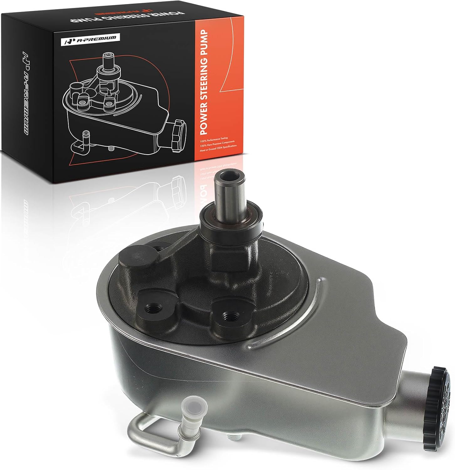 A-Premium Power Steering Pump, with Reservoir, Compatible with Chevrolet & Cadillac & GMC - 1996-2006 - Silverado 1500, Suburban 1500, Tahoe, K2500 Suburban, Avalanche 1500, Sierra 1500, Escalade