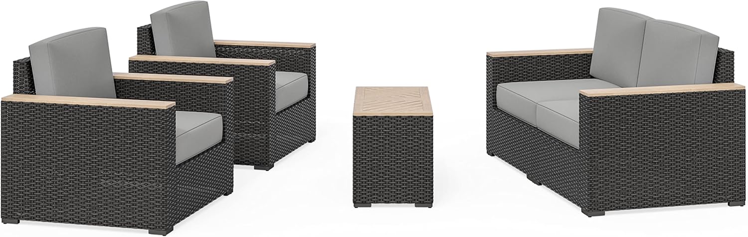 Homestyles 6800-3119-T 4-Piece Outdoor Set, Beige : Home & Kitchen
