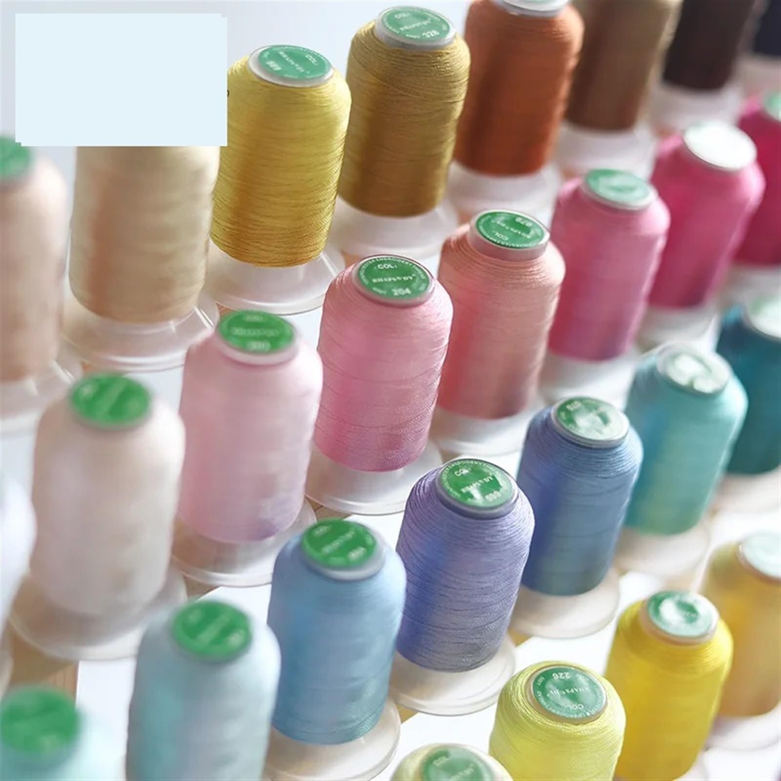 Stickgarn Polyester-Stickgarn, Nähgarn, Kreuzstichgarn, 60 Farben(21 Colors)