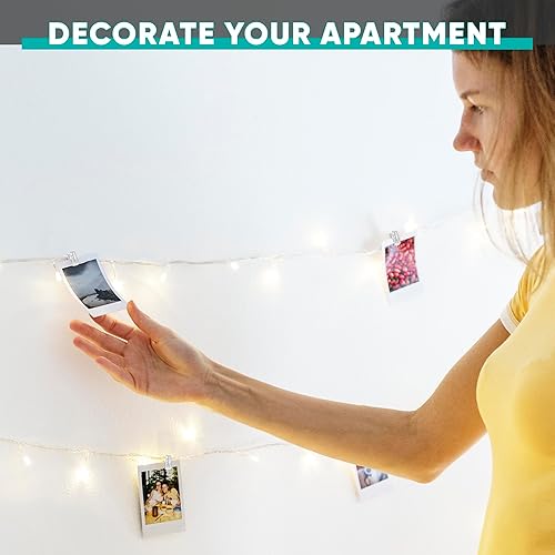 Miniatura 5 de 50 clips transparentes pequeños Clips de fotos transparentes para colgar fotos, recuerdos de fotos, decoraciones de Navidad, manualidades y