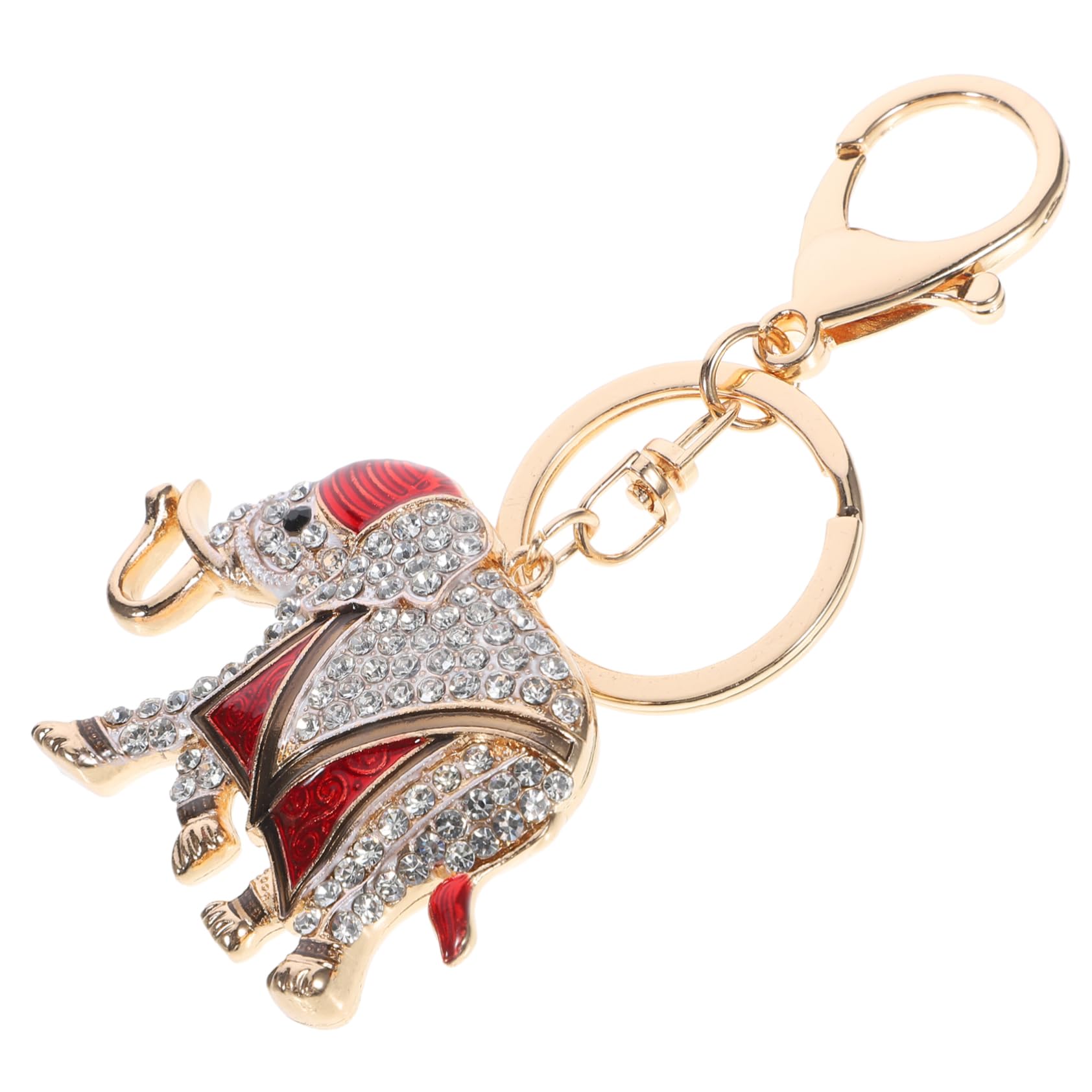 PACKOVE 4 Piezas Elefante Llavero Llavero Bolso Encanto Mochila Encantos Mochila Colgante Diamantes De Imitación Bolso Colgante Pequeño Diamantes De Imitación Aleación De