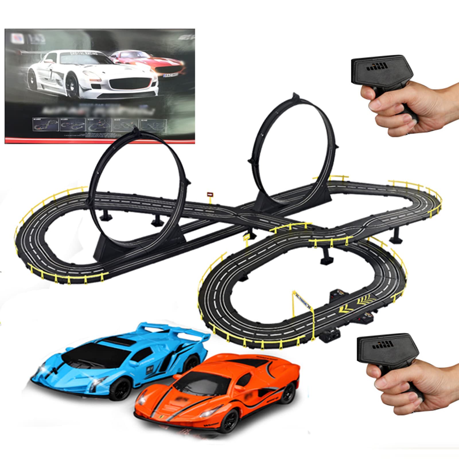 Amazon.co.jp: トラックレーシング9.2Mスロットカーレールカート