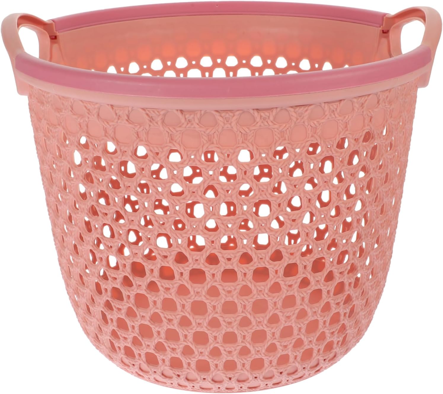 Laundry Basket with Handle Hollow Out Design Medium Sized Clothes Hamper for Bathroom Nursery Bedroom and Living Room Storage Capacity Portable Organizer for Dirty Clothes