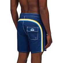SUNDEK Mens Fixed Waist Boardshort, Swim Trunks 16" Length 7.5" Inseam