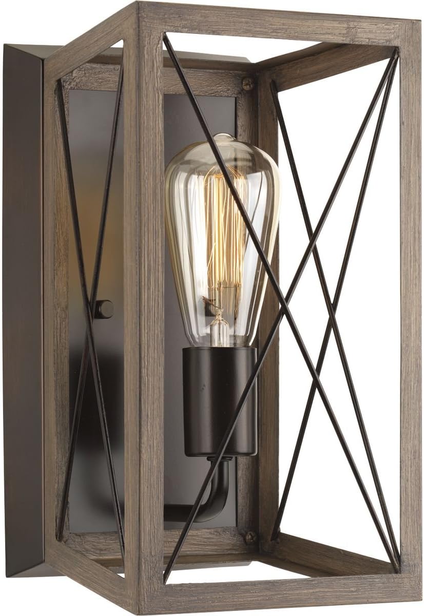 P710012-020 Briarwood Antique Bronze One-Light Wall Sconce, Architectural