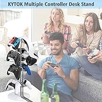 Vista 7 de Kytok Gamer Gifts, Headset Stand 4 Tiers with Cable Organizer, Controller Stand Compatible with PS5XboxNintendo SwitchPS PortalPS4, Headset Holder &