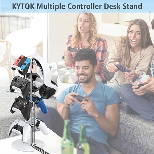 Miniatura 7 de Kytok Gamer Gifts, Headset Stand 4 Tiers with Cable Organizer, Controller Stand Compatible with PS5XboxNintendo SwitchPS PortalPS4, Headset Holder &