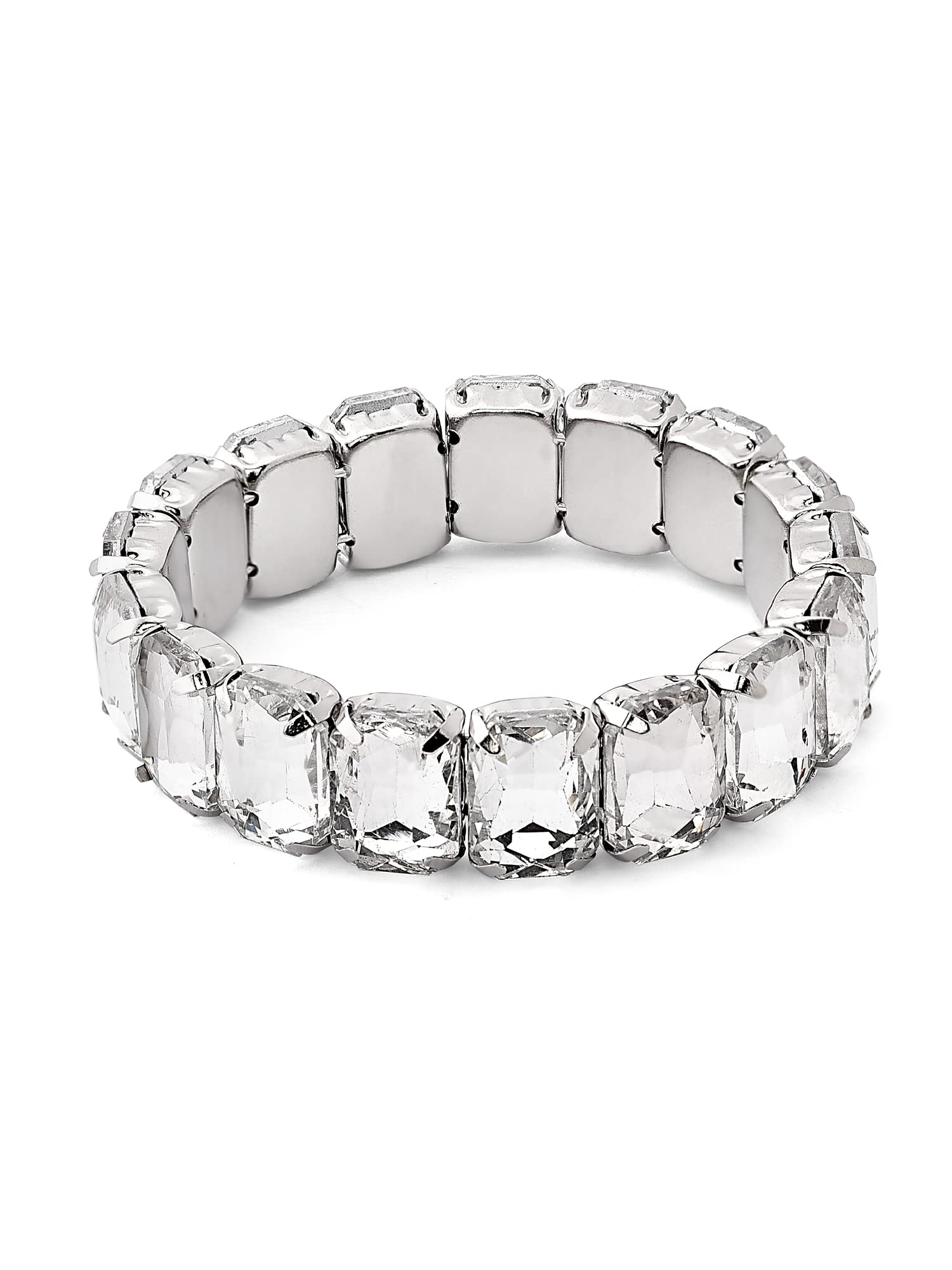 See full amazon price history chart for ZAVERI PEARLS Silver Tone Dazzling Stones Party Bling Bracelet For Women-ZPFK12138 ZAVERI PEARLS Silver Tone Dazzling Stones Party Bling Bracelet For Women-ZPFK12138 (B09RGC9YQP) Amazon Price History, Amazon Price Tracker