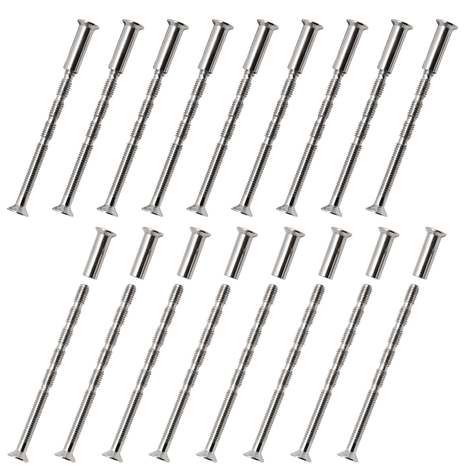 70 Sets M4 Door Handle Screws, 60mm Through Bolts for Door Handles Knobs