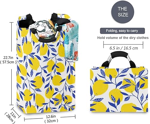 Miniatura 38 de visesunny Cesta de lavandería plegable para perro, marinero, animal, ancla de animales, con asa, juguetes y organización de ropa para baño