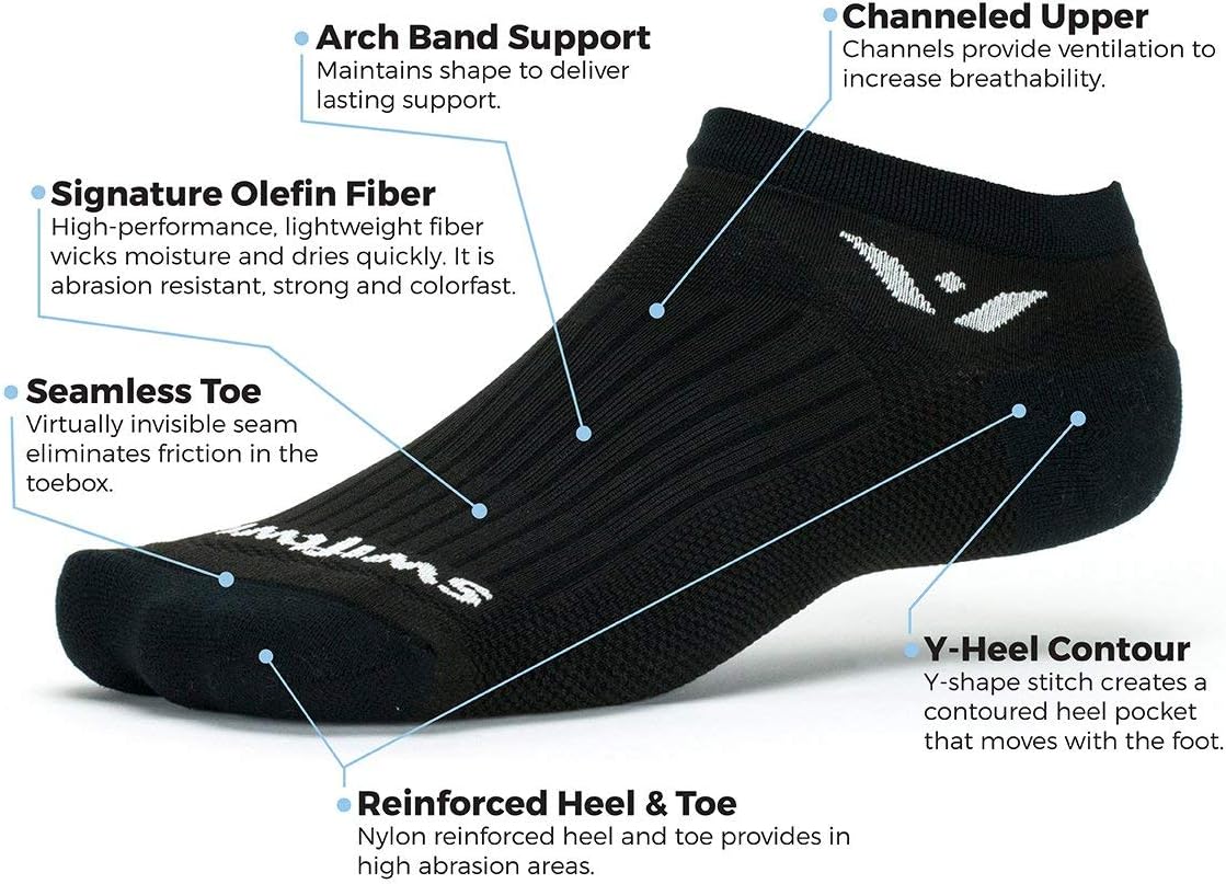 Swiftwick- PERFORMANCE TWELVE Running Socks, Wicking, Knee High Compression Fit