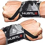 Hustle Athletics Wrist Wraps for Weightlifting - 18 & 12 Premium Wrist Support Weight Lifting Wraps to Lift Heavier & Train Harder - Heavy Duty Powerlifting & Bench Press Gym Straps for Men & Women
