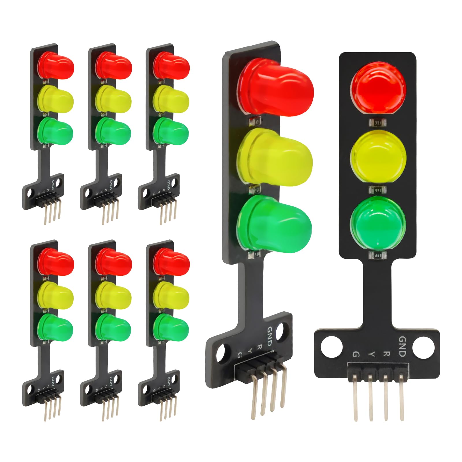 Youmile 5 Pièces Mini Module Feux De Circulation LED 5V - Pour Arduino Et DIY