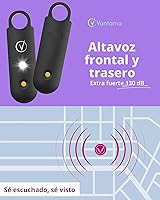 Vista 3 de Vantamo Alarma Personal para Autodefensa con Aviso de Batería Baja, Luz Estroboscópica y Keychain de Seguridad con Alta Sonoridad de 130 dB y Doble