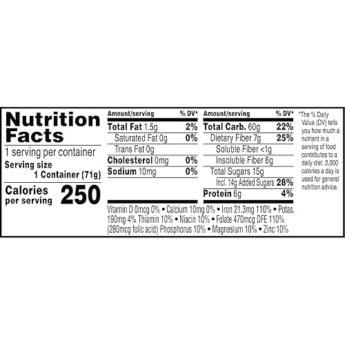 Miniatura 10 de Kellogg's Frosted Mini-Wheats - Vaso de cereales para desayuno frío, alto en fibra, grano entero, original, taza de 2.5 onzas (1 taza)