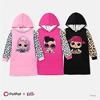 Vista 7 de L.O.L. Surprise! Sudaderas con capucha para niñas, jóvenes, niños, leopardo, sudadera con capucha de manga larga, bolsillo