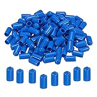 Vista 14 de MECCANIXITY 200 tapas de goma para extremos de 5/16 pulgadas, protector de rosca de vinilo redondo de PVC para tubería de perno de tornillo