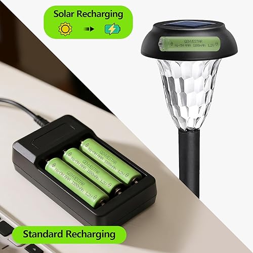 Miniatura 12 de Baterías recargables AAA 1100mAh alto rendimiento de capacidad 1.2V, por baterías cargadas Ni-MH Triple A batería baja autodescarga AAA batería