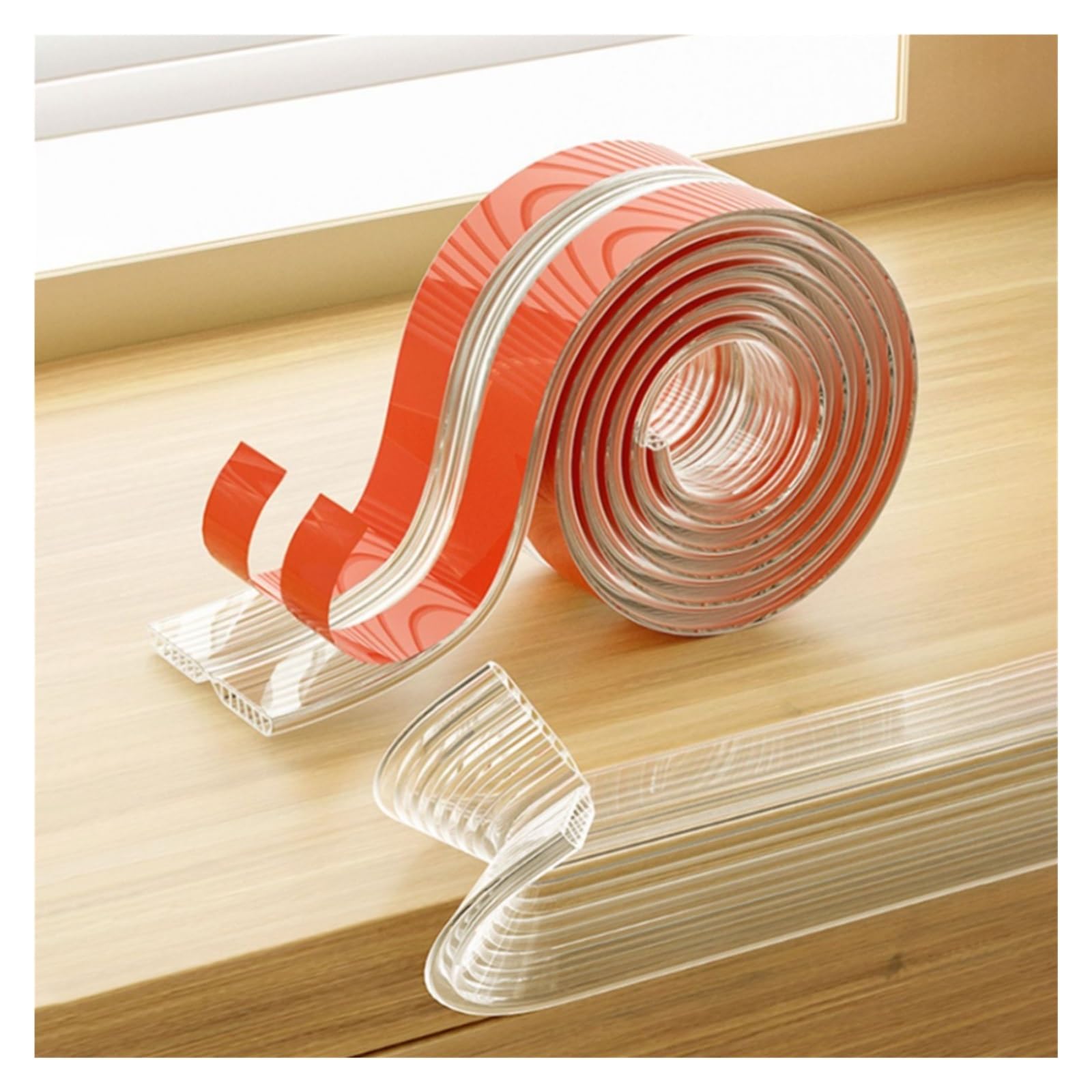 Schaumstoff-Kantenschutzstreifen, transparenter Silikon-Eckenschutz, Stoßstange for Möbel, Tische und Schreibtische, Kinderschutzkissen(15mmx5m)