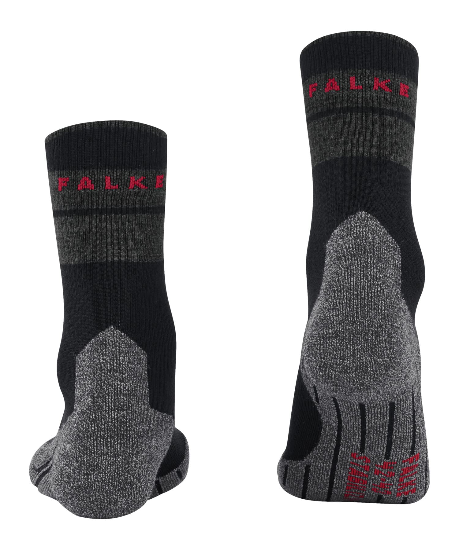 FALKE Herren TK Stabilizing Wandersocken atmungsaktiv schnelltrocknende klimaregulierende geruchshemmende Wolle Funktionsmaterial mittelstarke Polster stabilisierend Kompression antiblasen 1 Paar
