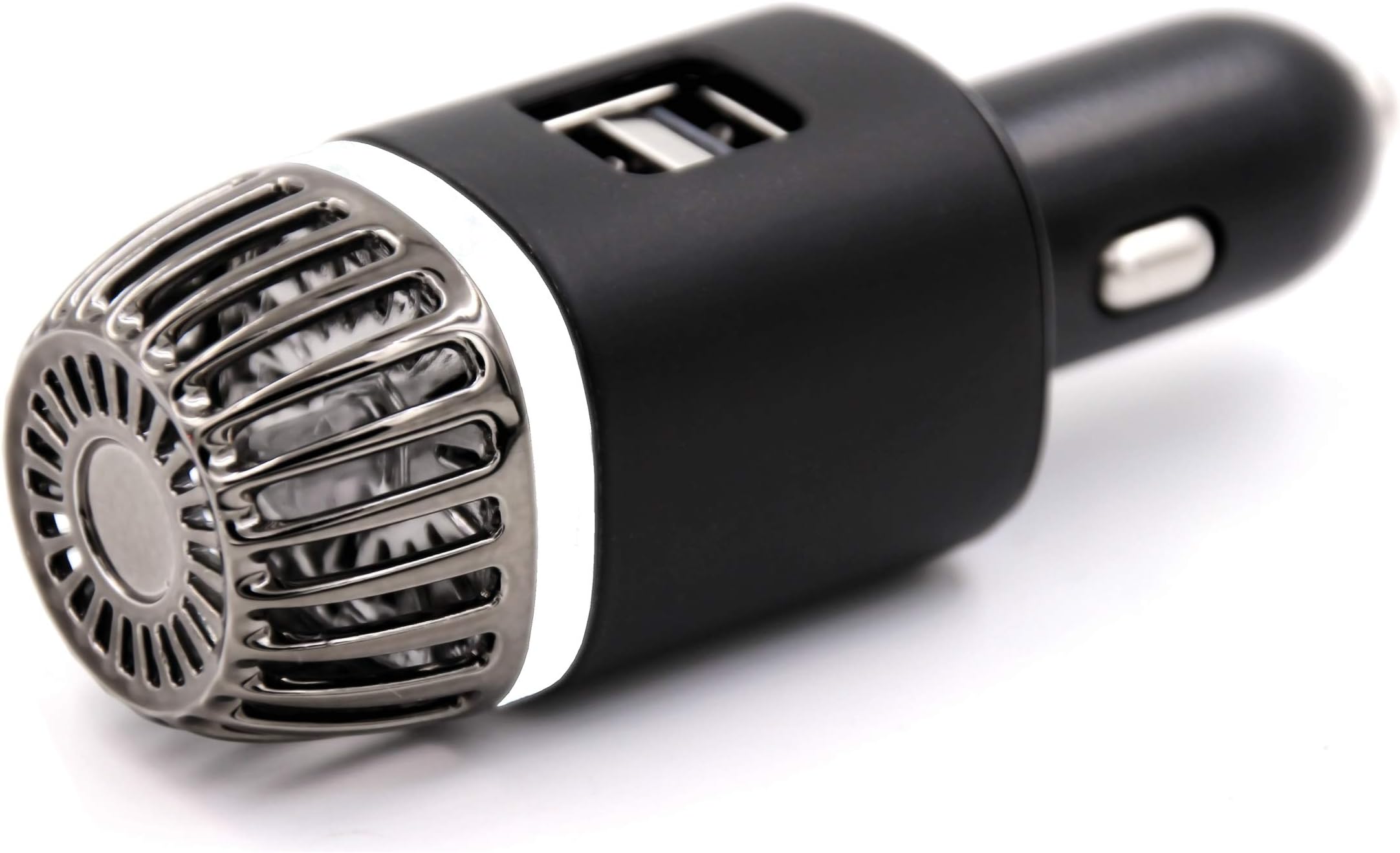 nioss Car Air Purifier Ioniser with 2x Ultra Fast USB Charging Ports. Car Air Freshener - Removes Bad Smells, Cigarette Smoke, Pollution, Pollen & Pet Dander