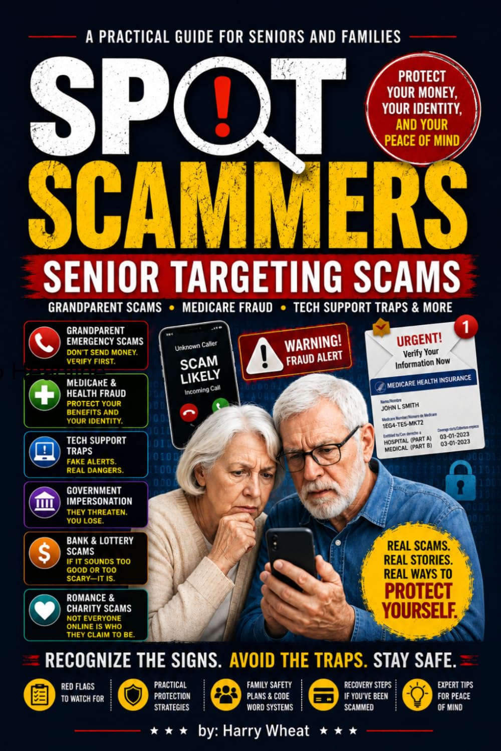 SPOT SCAMMERS: Senior Targeting Scams: Grandparent Scams • Medicare Fraud • Tech Support Traps: 4