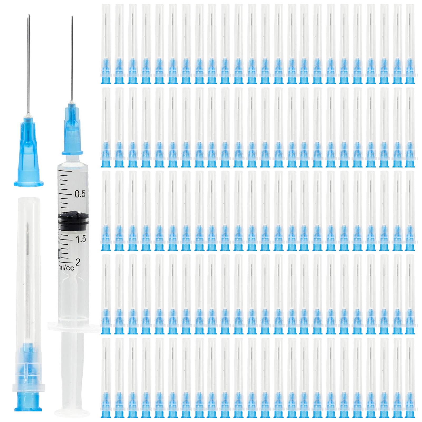 Lot de 200 tubes de distribution en acier inoxydable 23 g 0,6 x 25 mm pour liquides de recharge, accessoires de dosage pour recharges de liquide, tubes de recharge pour l'industrie, les loisirs et le