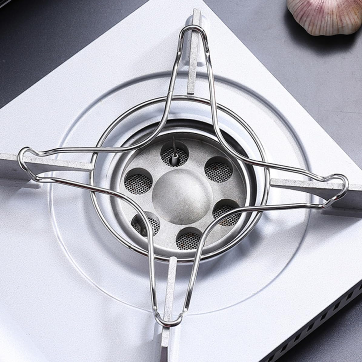 4pcs Sturdy Gas Stove Racks for Smaller Pots and Pans, Iron Wire