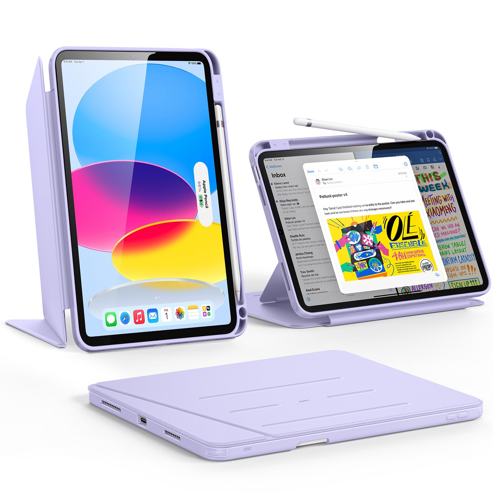 iPad11世代 ESRkeyboardcase・pencil付属 ESR Rebound Pencil Case for iPad Pro 11-inch (2018-2022