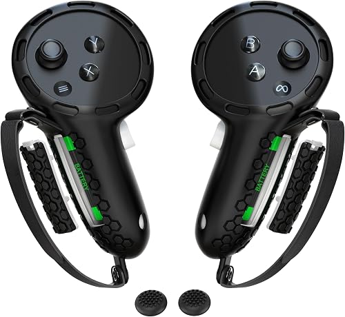 AMZDM Q3BCGB Controller Grips for Meta Quest 3/3S