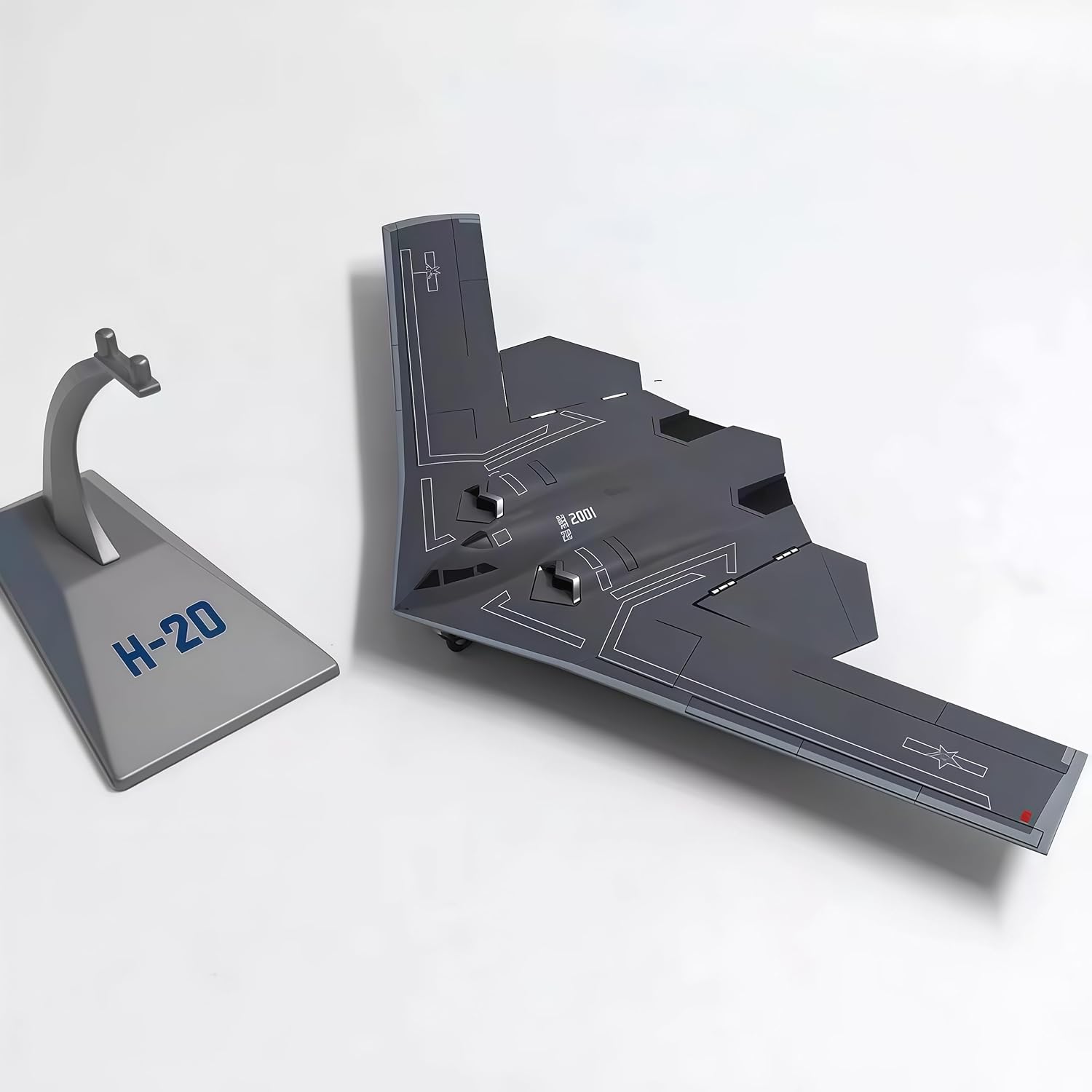 1/200 H-20 Alloy Airplane Metal Model Diecast Airplane Bomber with Stand for Adult Collection Home Office Gifts