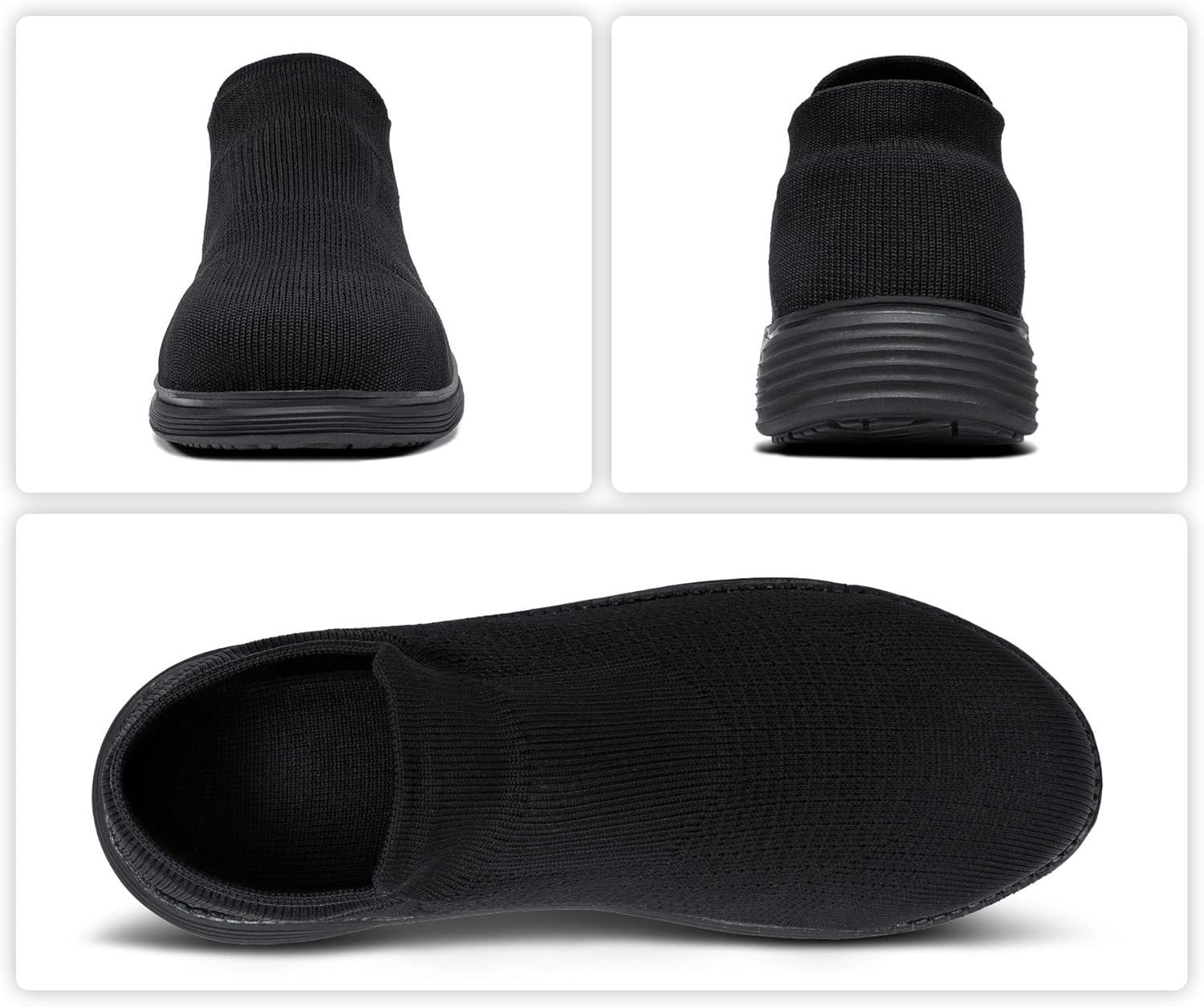 LARNMERN Slip on Steel Toe Shoes for Men Women Composite Toe Shoes Slip on Sneakers Work Safety Shoes Comfortable Lightweight Construction Running Walking Tennis Shoes