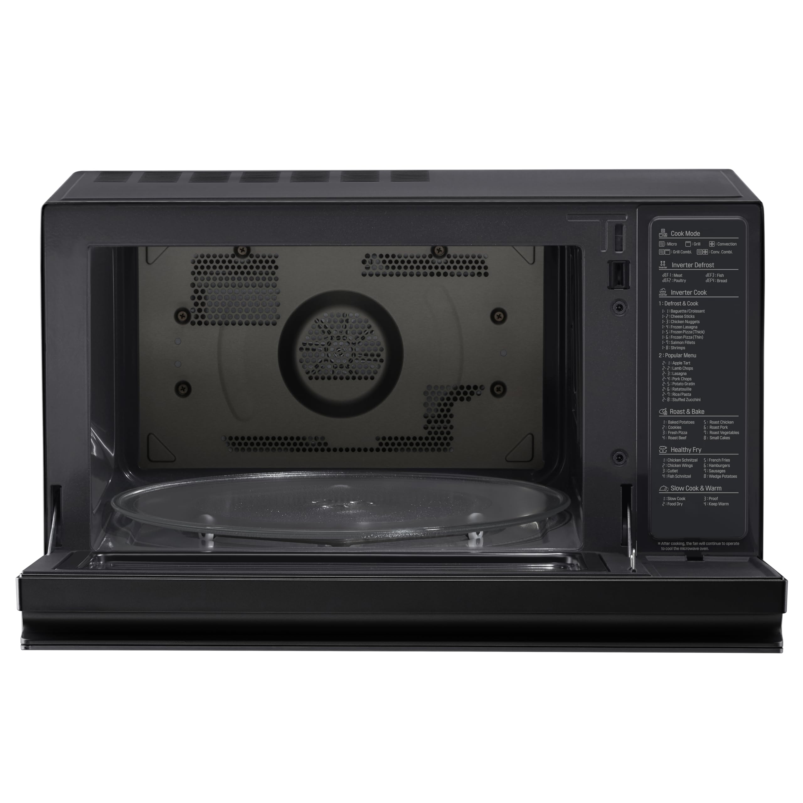 LG MJ3965BPB NeoChef Forno a Microonde Combinato con Grill 39 Litri, Potenza 1100W, Frittura Leggera, Fermentazione e Cottura a Vapore, Sistema con Infrarossi per Riscaldamento Uniforme, Nero Fumè