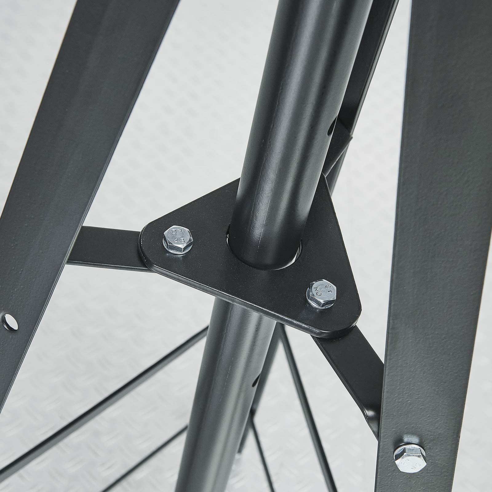 Datona Spindel Unterstellbock 2 Tonnen für Auto Hebebühne und Scherenhebebühne höhenverstellbar 120 bis 190 cm mit Sicherungsbolzen Clip und geschweißter Stahlkonstruktion 1 Stück | 2 Tonnen pro Stück, 120 bis 190 cm, Spindel, Sicherungsbolzen