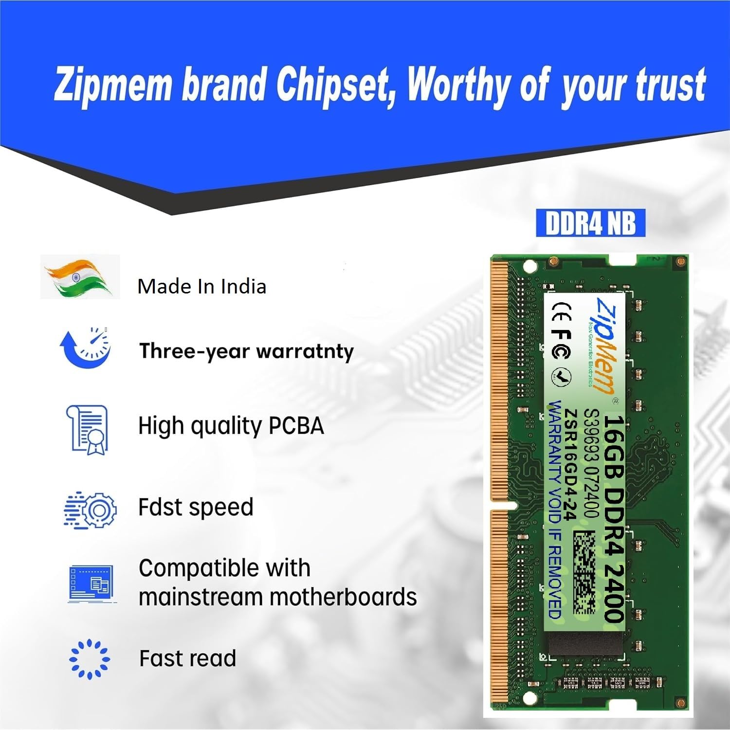 Amazon.in: Buy Zipmem® 16GB DDR4 2400MHz Laptop/Notebook RAM