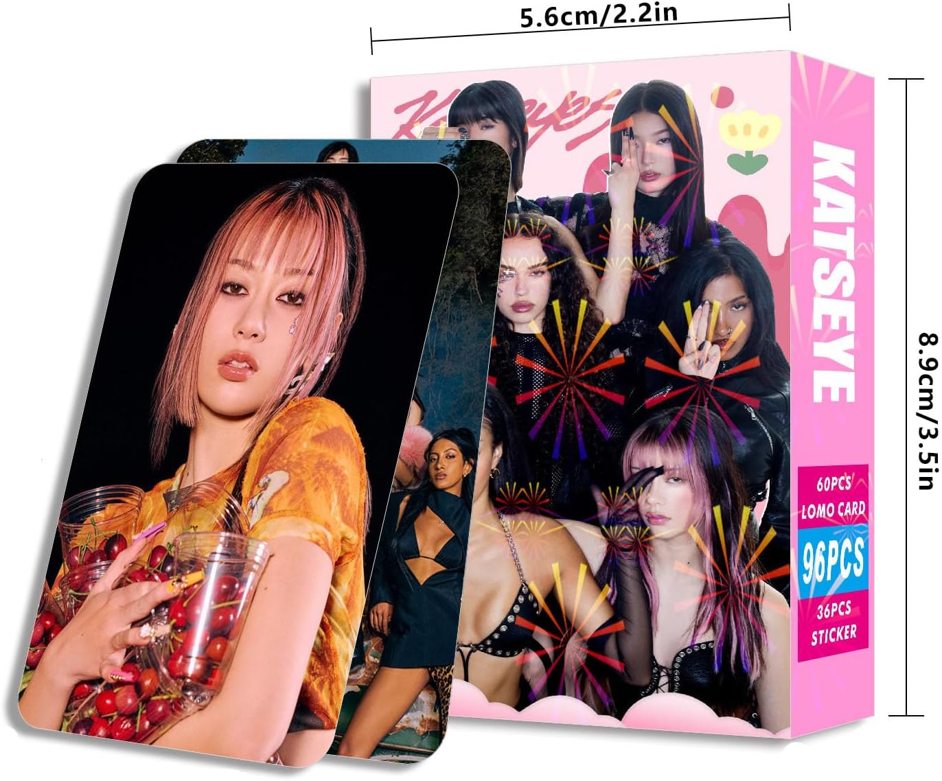 Katseye Photo Cards Novel Idol Album Cards Set Mini Photocards Set Fans Girls Fans Novel Idol Album Cards 04-60 cards 32 stickers - Image 6