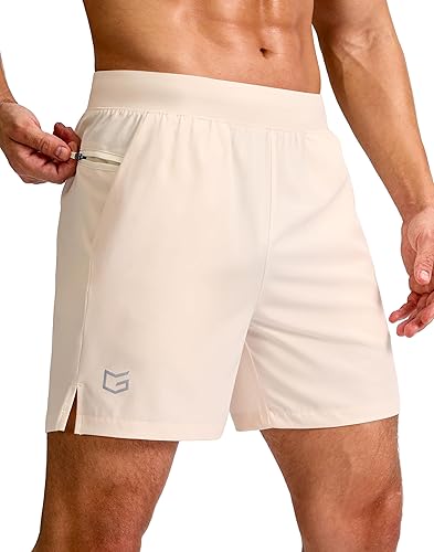 Miniatura 51 de G Gradual Pantalones cortos deportivos para correr para hombre de 7/5/9 pulgadas, bolsillo con cremallera, ligeros, para entrenamiento, gimnasio