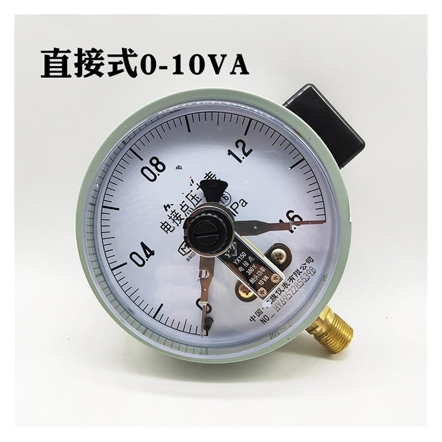 YX-150 Electric Contact Pressure Gauge Vacuum Gauge Control Table 10VA Water Pressure Gauge 0-0.6 1 1.6MPA(0-6MPA)
