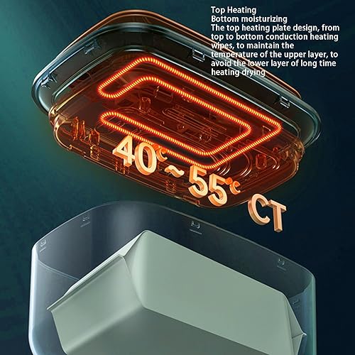 Miniatura 3 de Calentador de toallitas para cambios de pañales, calentador de toallitas y dispensador de toallitas húmedas para bebés, calentador de toallitas