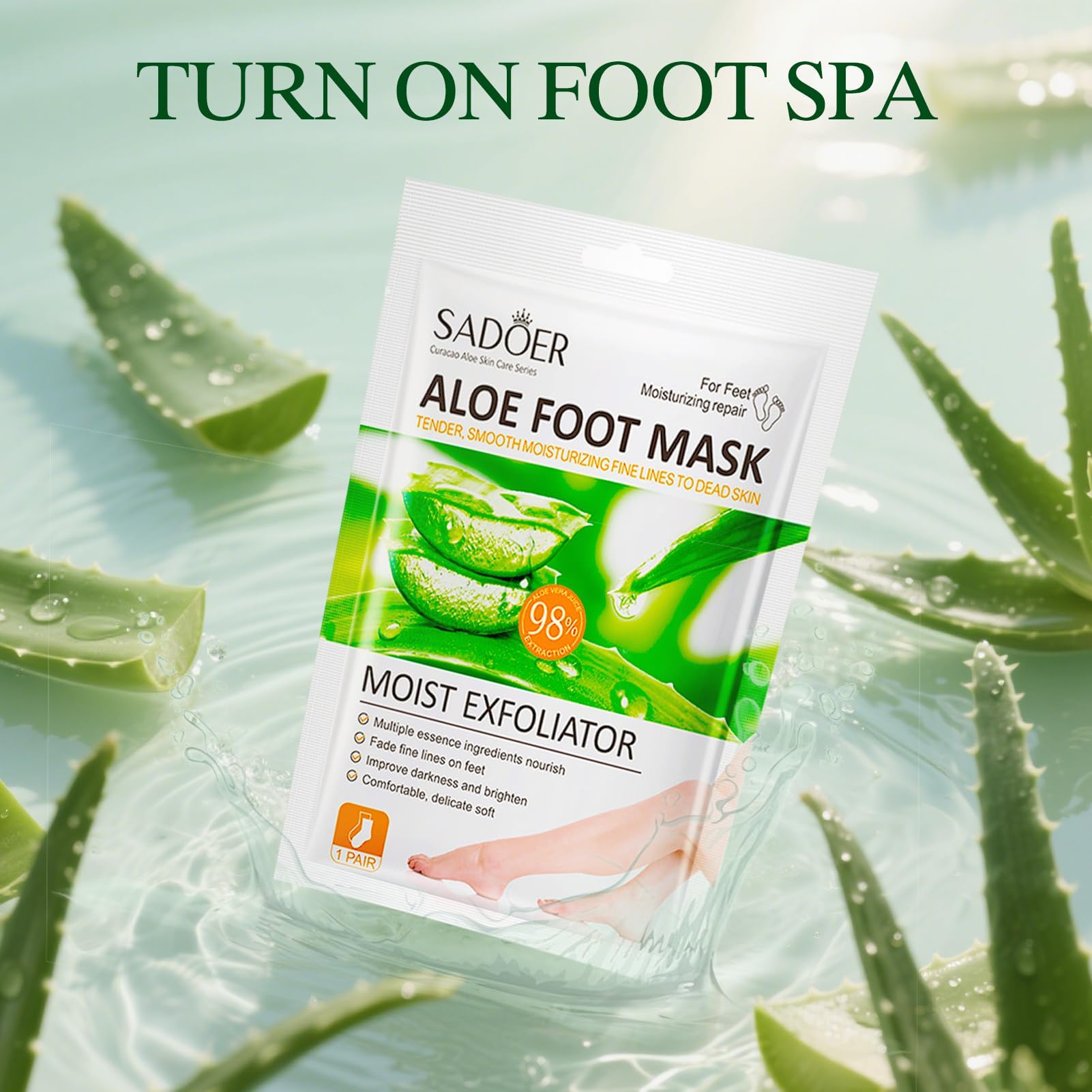 6 paia Maschera Esfoliante Piedi,Peeling Piedi,Idratante,Secchi e Screpolati,con Kit Pedicure per Uomo e Donna,Aloe Vera